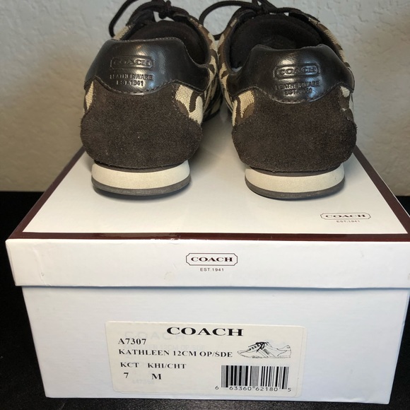 Coach Signature Canvas Sneakers - Picture 5 of 6